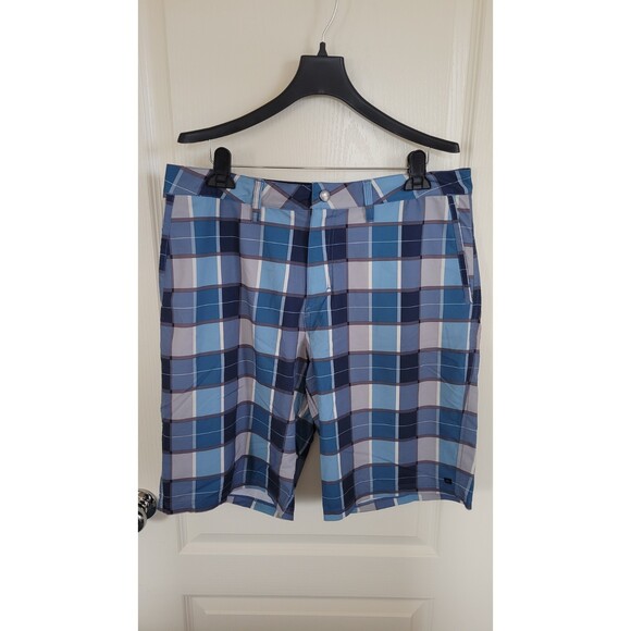 Men's Quiksilver Amphibians Plaid Shorts - Picture 1 of 3